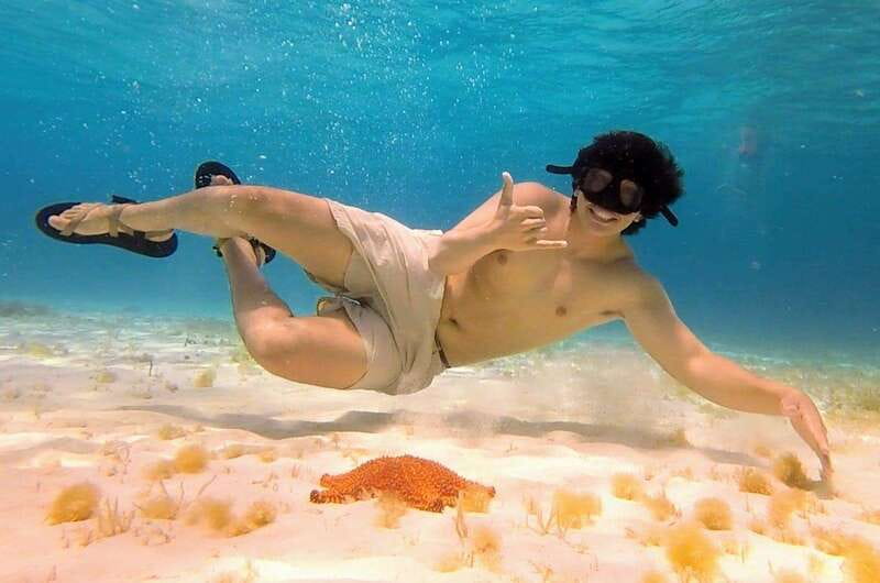 From Cozumel: 3 Reefs Boat Tour with Drinks and Snorkeling - Stop 3: Playa el Cielo, white sand, clear water, and stingray chances