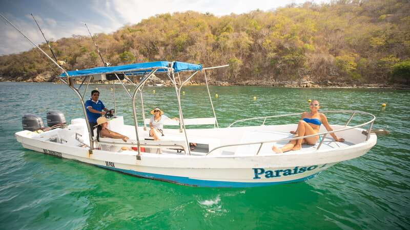 From La Crucecita: Private Huatulco 7 or 5 Bays Boat Trip - Money and permits: the extras you should plan for