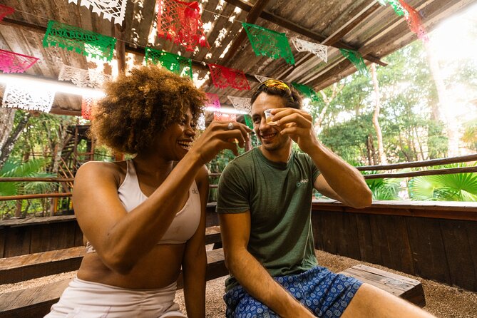From Playa del Carmen ATV Adventure with Ziplines, Cenote - Tequila tasting and the food stop at Hacienda Reserva Palacios