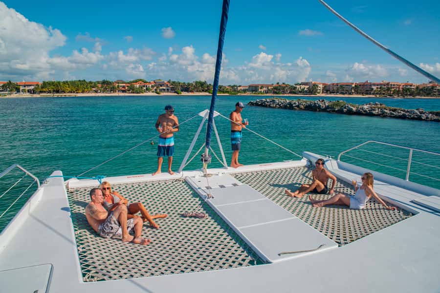 From Puerto Aventuras: Share Catamaran Tour - The Cruise Out to the INAH Reef, and Why 1 Hour Feels Like Enough