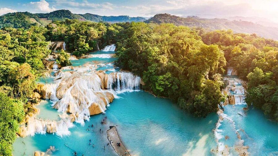 From San Cristóbal: Agua Azul and Palenque Day Trip - Agua Azul Waterfalls: Turquoise Pools, Limestone Terraces, and Photo Time