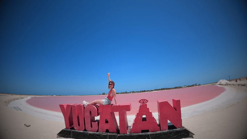 FROM VALLADOLID RIO LAGARTOS + LAS COLORADAS + CENOTE (COLECTIVO TOURISTIC) - Las Coloradas Pink Lake Viewpoint: Photo time, ticket math, and expectations