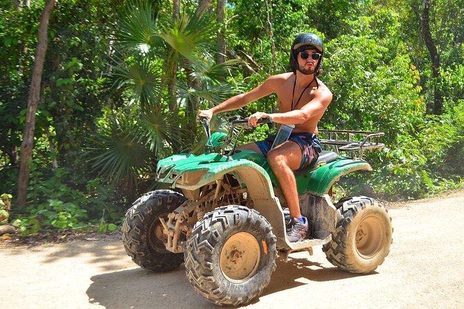 Full Adrenaline Day in Tulum! ATVs, Zipline, Cenote, Rappel, Food - Zipline Over the Jungle Canopy: 1 km That Feels Longer Than It Sounds