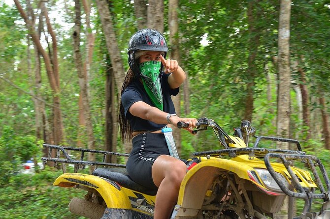 Full Adrenaline Day in Tulum! ATVs, Zipline, Cenote, Rappel, Food - ATV Through Tulum Jungle Trails: The Day’s First Real Rush