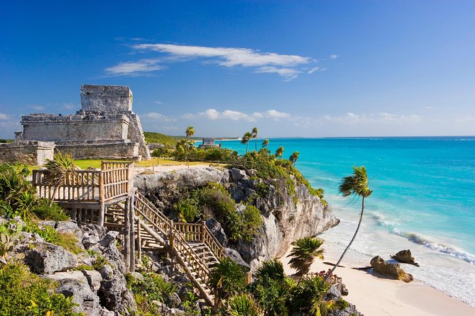 Full-Day Chichen Itza, Coba, cenote Ik Kil and Tulum Private Tour - Tulum’s clifftop views, tram entry, and a fast hit of Maya coastal life