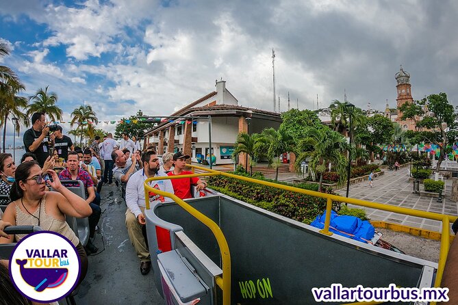 Hop On Hop Off Tour with Free Stops in Puerto Vallarta - South to the Mirador: los Arcos views and then Mismaloya beach time