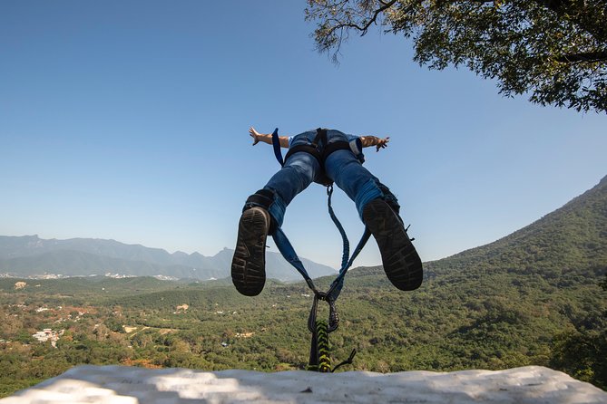 IBO Bungee en Cola de Caballo - The Setting: Hotel Hacienda Cola de Caballo, Mountains, and a Waterfall Park