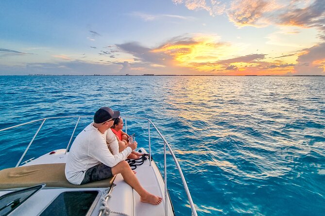 Isla Mujeres, Cancún Private Sunset Trip - Beer, snacks, and music control on the boat