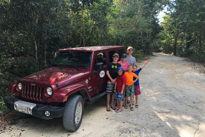 Jungle Jeep Adventure to Mayan Caves, Cenote and Snorkel - A 5-hour Cozumel mix of off-road, caves, and reef snorkeling