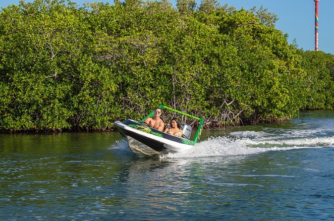 Jungle Tour adventure Cancun Speed Boat Through Mangrove - Into Nichupté Lagoon: mangroves, channels, and nature without the long hike