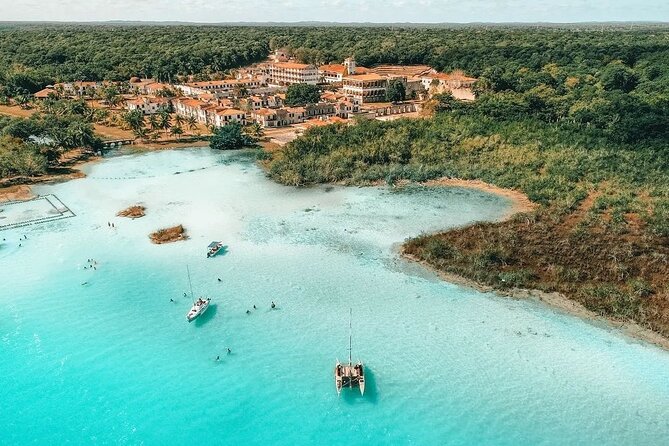 Lagoon of 7 colors from Costa Maya - Boat Tour and transportation - Pirates Channel and Canal de los Piratas: the story between stops