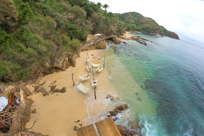 Las Caletas Beach & Adventure Park with buffet lunch and open bar - Extra-cost add-ons: spa, scuba, and marine life encounters