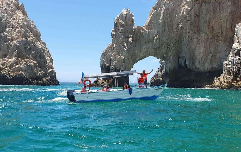 Los Cabos Arch & Lover’s Beach Tour + Snorkeling Tour - Land’s End from the water: Lover’s Beach, caves, and the sealion zone