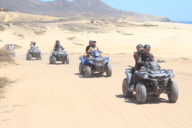 Los Cabos Beach & Desert Tour in Automatic ATV + Tequila Tasting - Automatic ATV basics: single, double, and beginner-friendly controls