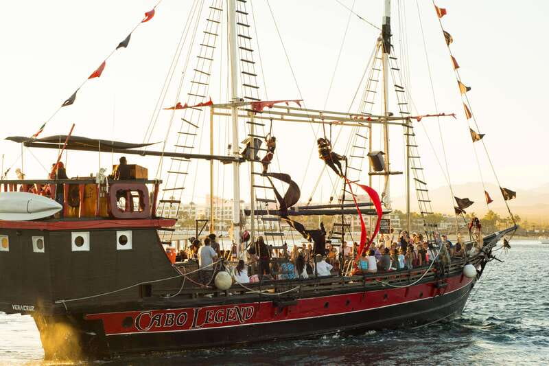 Los Cabos: Pirate Ship Sunset Cruise & Show with Dinner - Dinner and the open bar: good value, with one real caution