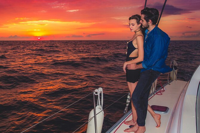 Luxury Sunset Sailing Cruise in Cancun with Light Dinner and Open Bar - Boarding the catamaran: what “luxury” means in real life