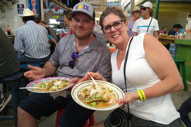 Mercado walking food tour - Smoked Marlin, Ceviche Tostada, and Cheese Stops