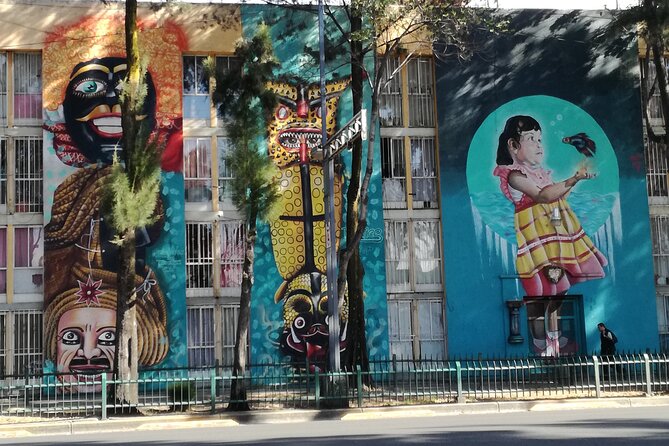Mexico City; ART NACO : Murals & Street Art Bike Tour - Juárez and Cuauhtémoc: Big Walls and the Diego Rivera Moment