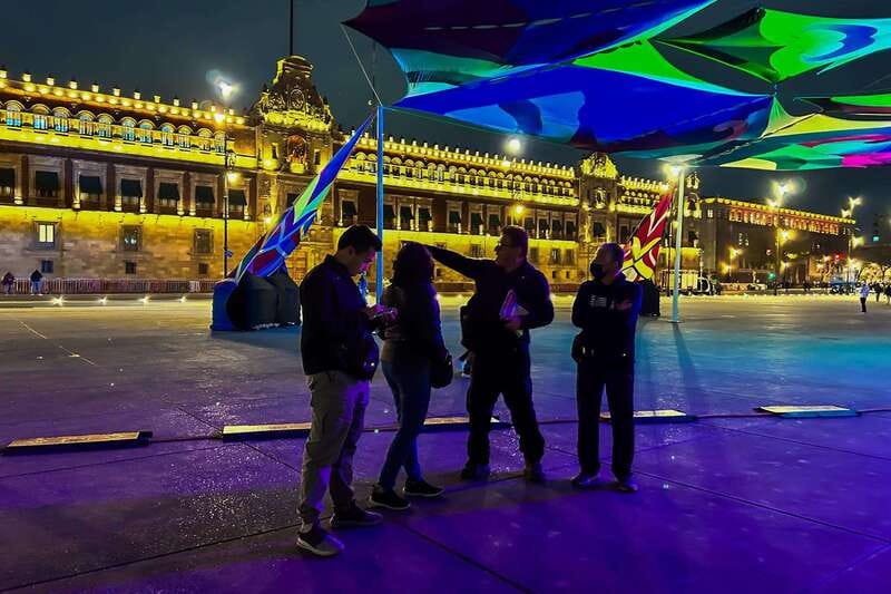 Mexico City at Night Walking tour with optional Torre Latino - Madero Pedestrian Street, Tilework, and Franciscan Area Wonders