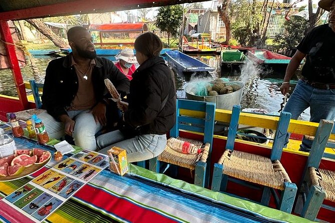 Mexico City Boat Tour Food and Unlimited Drinks Priority Boarding - Chinampa island break: tacos, vegetarian options, and a real pause on the water