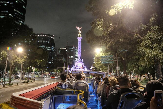 Night Tour of Mexico City Panoramic Ride on a Double-Decker Bus - Paseo de la Reforma after dark: the boulevard that tells the city’s story