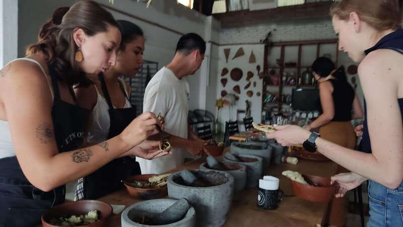 Oaxaca: Oaxacan Mole Workshop with a Traditional Cook - The full Oaxaca plate: mole pairings, salsas, tortillas, and dessert