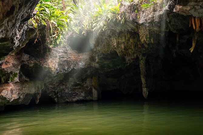 Off Road ATV Tour with Caverns, Cedral & Beach Time with Transfer - First Stop: El Cedral, Jungle Driving, and the Chempita Cenote Moment