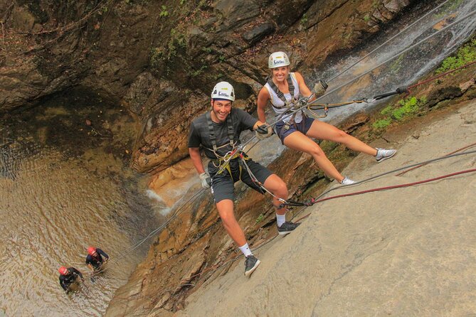 Outdoor Ziplining, Waterfalls & Speed boat in Puerto Vallarta - Waterfall rappelling and jungle bridges: the wet part is not optional