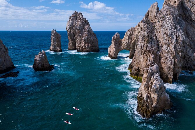 Paddleboard Expedition to the Arch of Cabo San Lucas, Lovers Beach & Snorkel - Lovers Beach, Divorce Beach views, and a real snack break