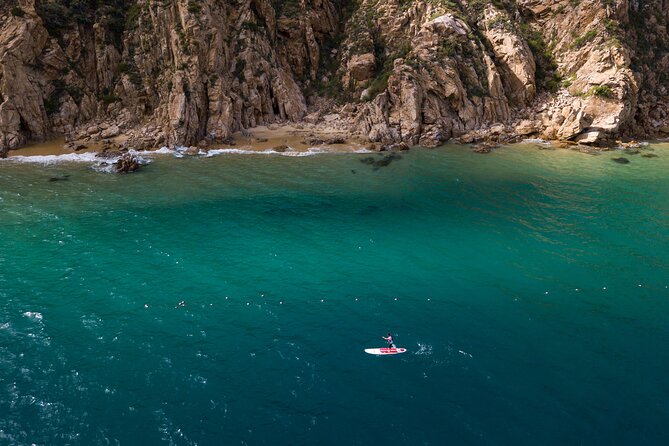 Paddleboard Expedition to the Arch of Cabo San Lucas, Lovers Beach & Snorkel - Pelican Rock snorkel, with provided gear and reef time