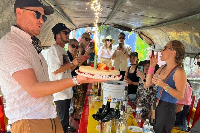 Pako ToursMX Trajinera Fiesta Float- Xochimilco Mexico City - Entering Xochimilco’s canals on a colorful trajinera party boat