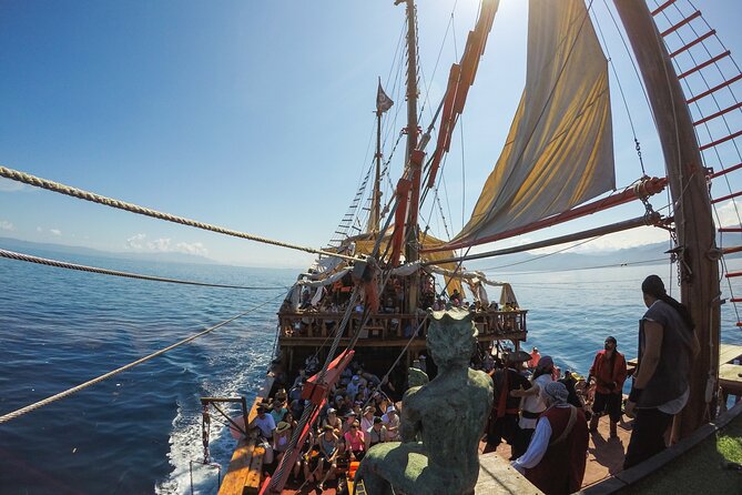 Pirate Ship Premium Dinner Cruise with Show - Entering Área Militar de Vallarta: check-in at the big cruise terminal