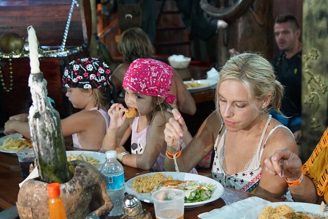 Pirate Ship Premium Dinner Cruise with Show - Dinner on board: your six-choice meal and how to pick smart