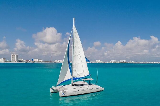 Private Catamaran from Cancun to Isla Mujeres | For up to 40 pp - Playa Norte: your one-hour turquoise swim break