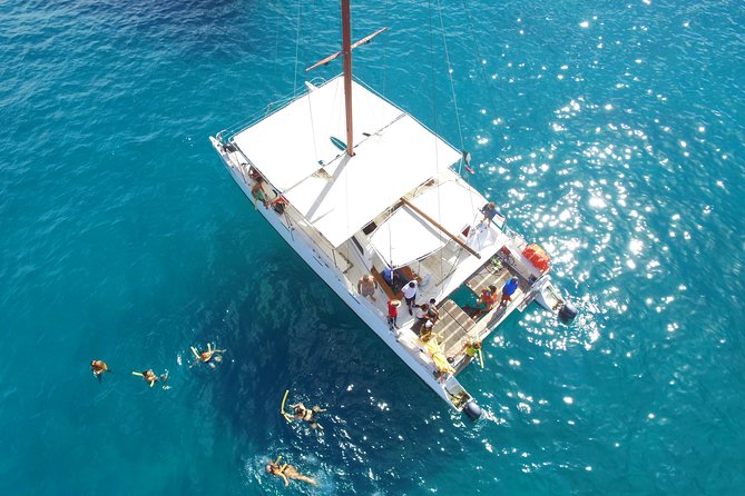 Private Catamaran Snorkeling Cruise in Los Cabos - Snorkeling in Santa Maria Bay: calm water, real gear, real safety