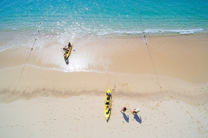 Private Glass bottom Kayak and snorkel at two Bays - The 7:30am start, then road time to Santa María