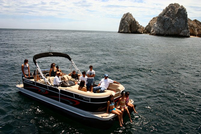 Private Luxury Pontoon Boat, Snorkel, Arch, Sunset & byond - Private Luxury Pontoon Boat in Cabo San Lucas: What Your $260 Is Really Buying