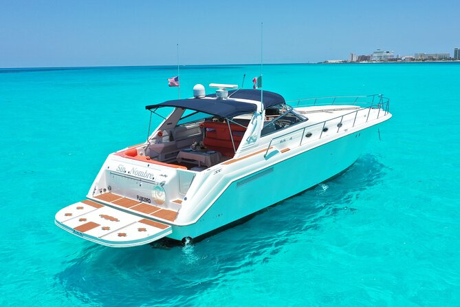 Private Luxury Yacht 55FT Rental in Cancun - Nichupte Lagoon to Bay of Cancun, your first taste of the blue