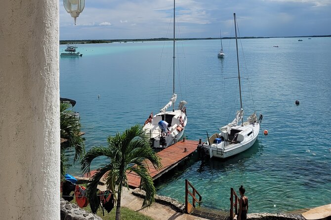 Private sailing tour of Bacalar Lagoon - Hydration break: fruit, beers, and waters on the boat