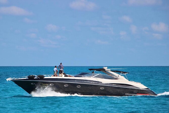 Private SUNSEEKER 60 Yacht Experience for up to 20 Guests - Onboard Inclusions: Drinks, Ice, Water, and Snorkel Gear