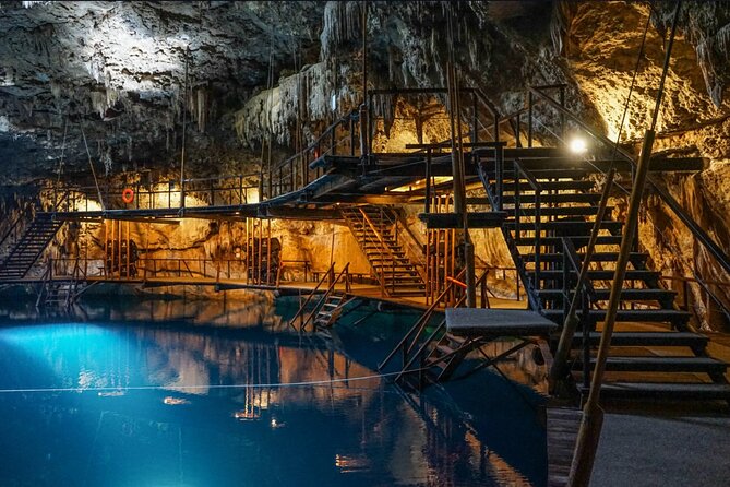 Private Tour: Chichen Itza Archeological Zone from Cancun - Hacienda Chukum cenote swim: life vests, lockers, and the fun part of the day