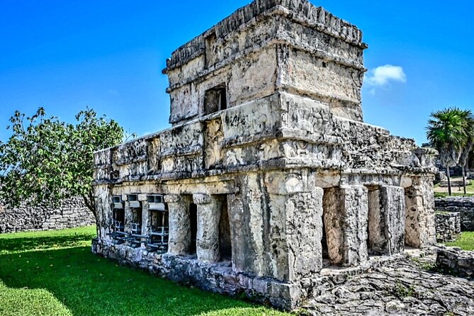 Private Tour Tulum Tortugas Cenote Beach All Inclusive - Tulum ruins: cliff views, Temple of the Wind God, Castle