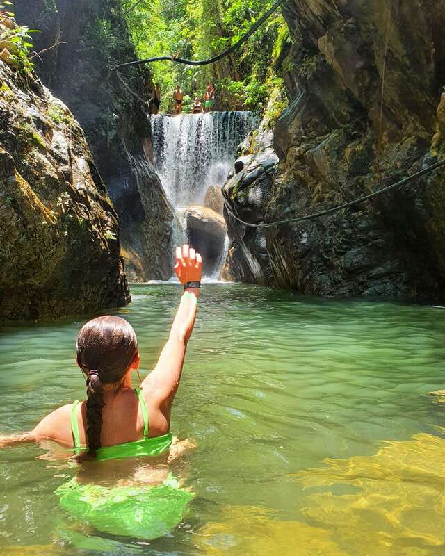Puerto Vallarta: 4-Hour Jungle Hike and Waterfall Swim - First waterfall: that hour of hiking leading to a swim and a pause for fruit