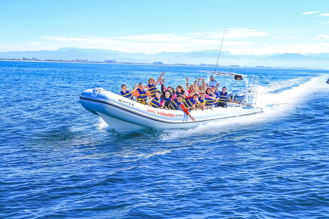 Puerto Vallarta Best Zipline Canopy + Tequila and Speed Boat Ride - River finish: waterslides, swim-ready time, and kayaks