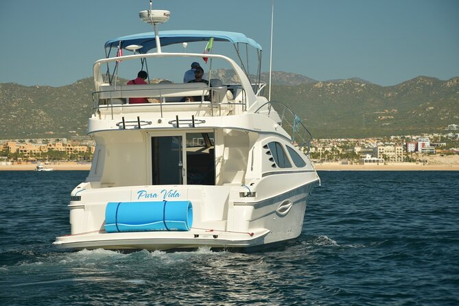 Pura Vida Yacht 42 FT with all inclusive service in Cabo - The 3-Hour Route: El Arco, Medano Beach, and a Pacific Coast Photo Stop