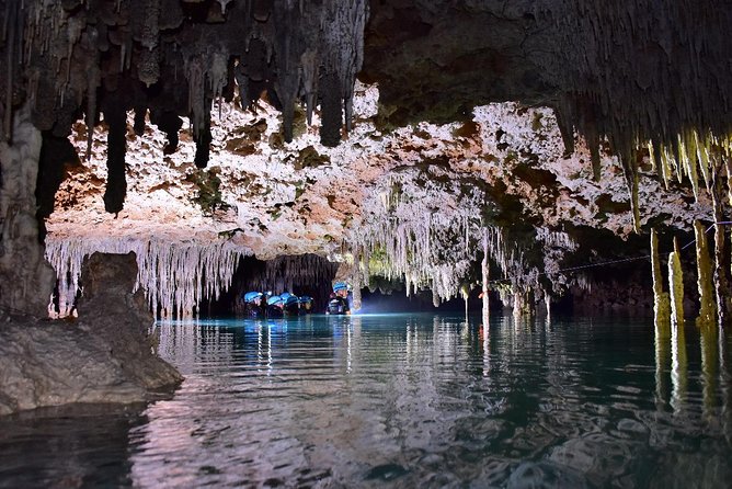 Rio Secreto and Tulum Tour from Cancun or Riviera Maya Hotels - Río Secreto underground: wetsuit gear, safety brief, and the real deal walk