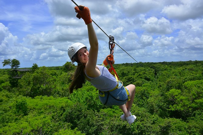 Selvatica Adventure Park ATV and Ziplines in Cancun and Riviera Maya - The 10-zipline jungle circuit and the optional AquaZip splash