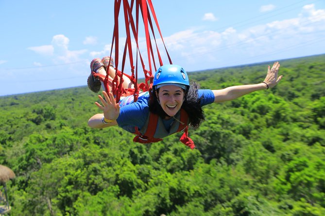 Selvatica Park Ziplines, Cenote, and ATV Tour From Cancun and Riviera Maya - Bungee Swing and Parachute Jump: Big Sensation, Lots of Safety Talk