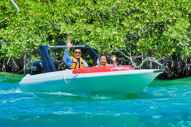 Speedboat across the Mangroves & Snorkel with Jet Ski Rental - Puerto Maya meeting point and the start of the day