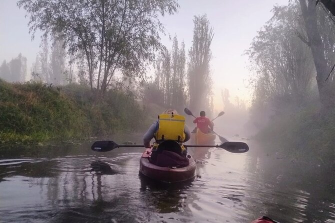 Sunrise Kayak Tour in Xochimilco - Entering Xochimilco at first light, the part you will remember